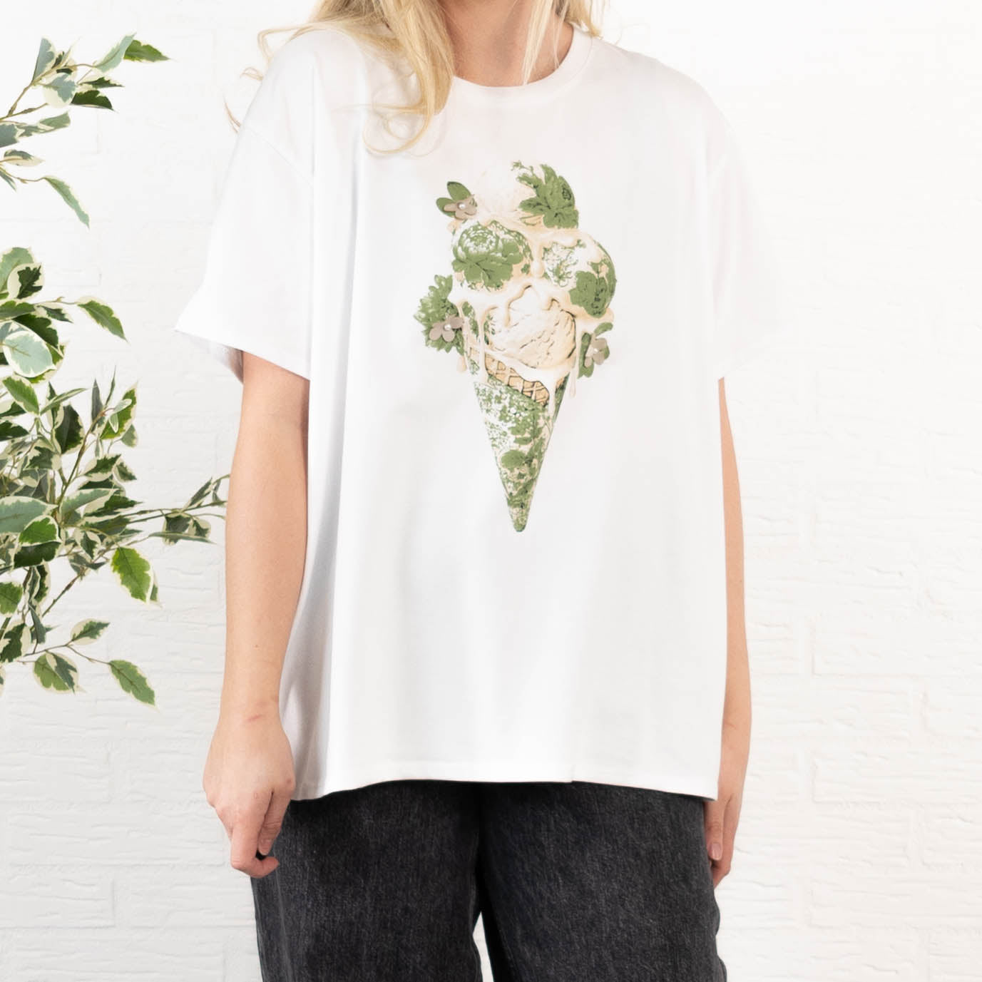 Ice Cream t-shirt, Khaki