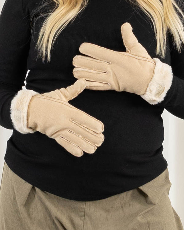 Bonya handsker, Beige