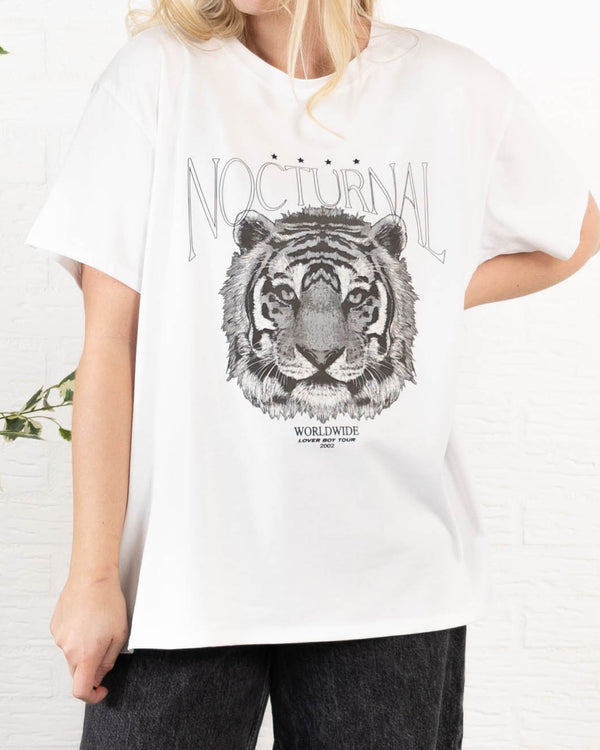 Nocturnal t-shirt, Hvid