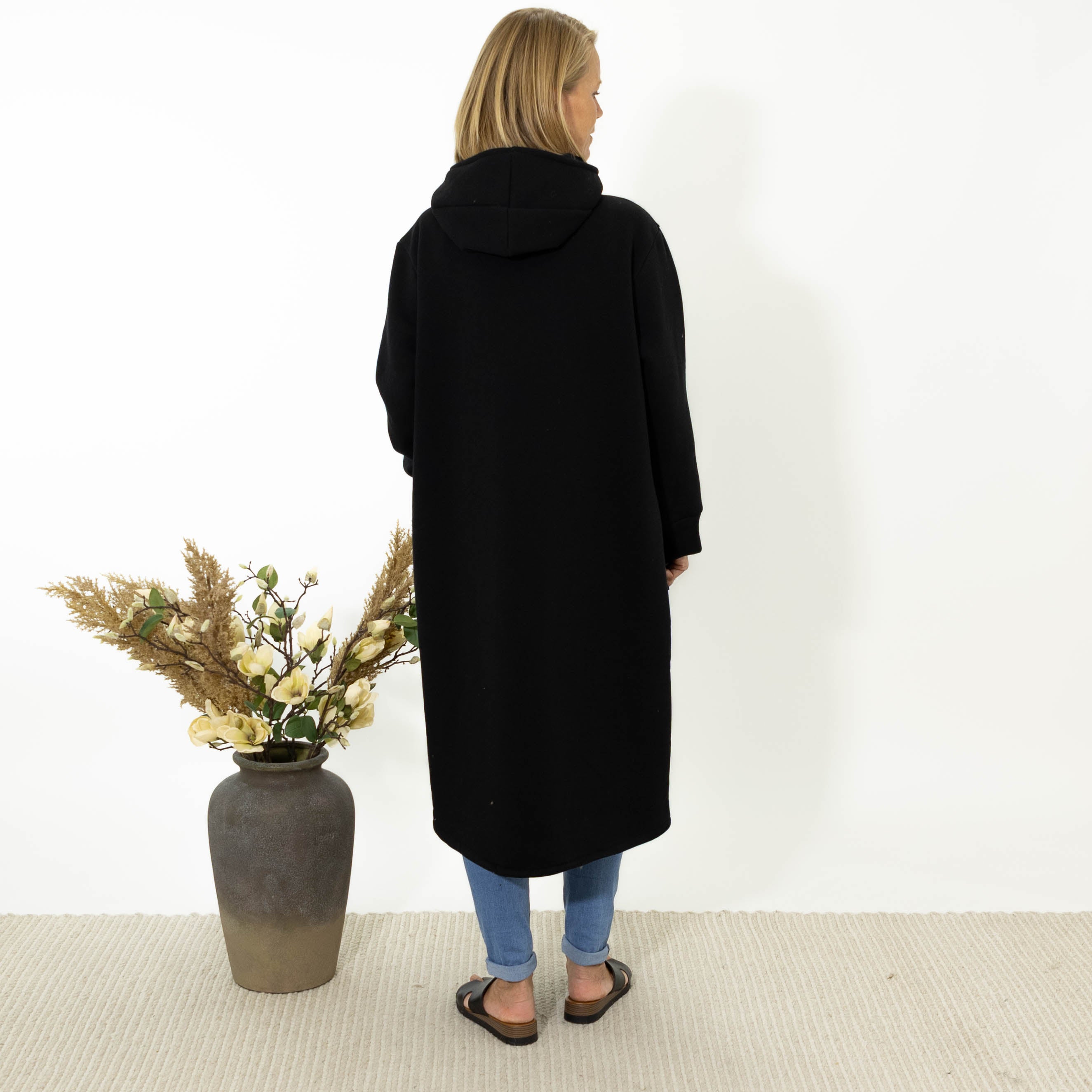 Bertie sweatshirt jakke, Sort