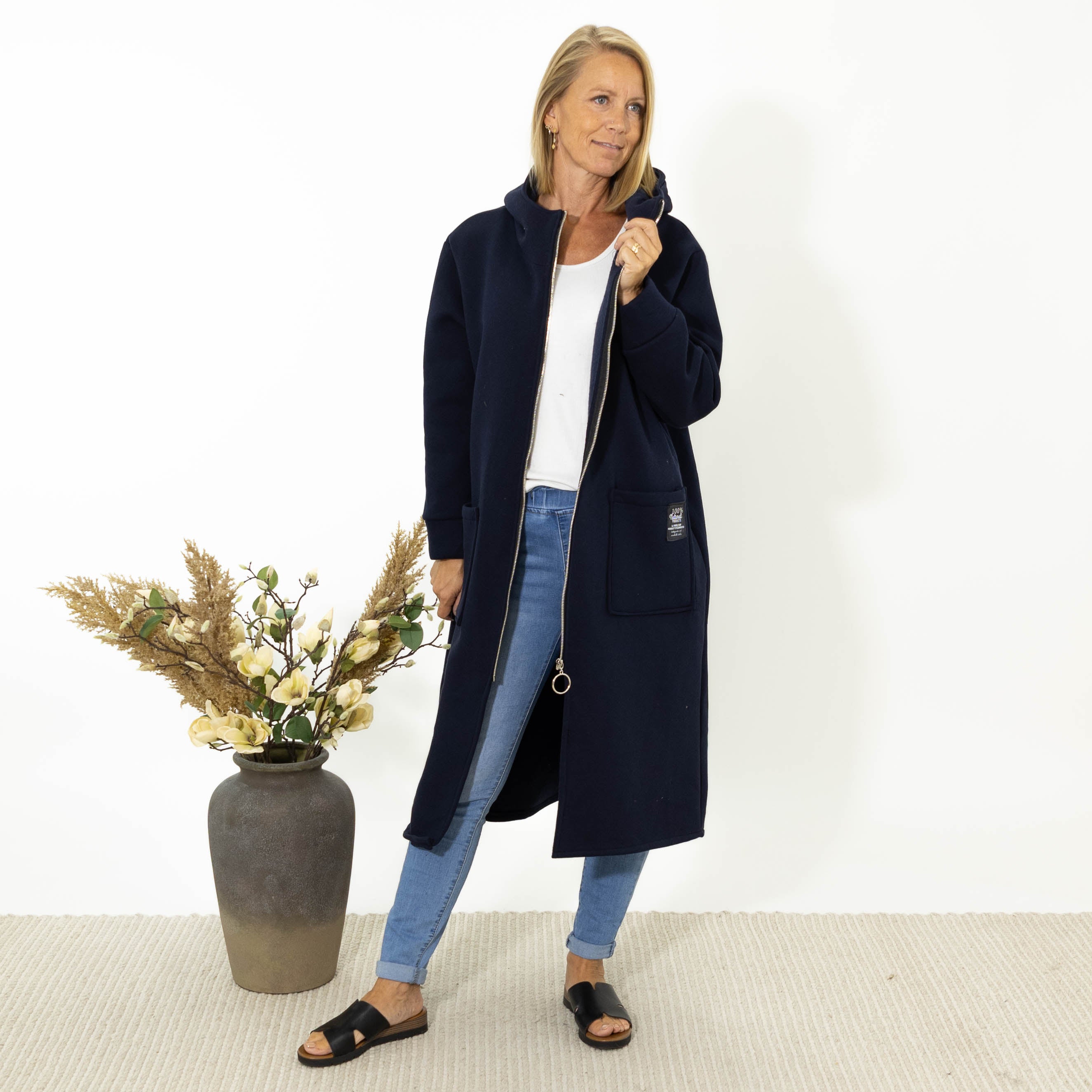 Bertie sweatshirt jakke, Navy