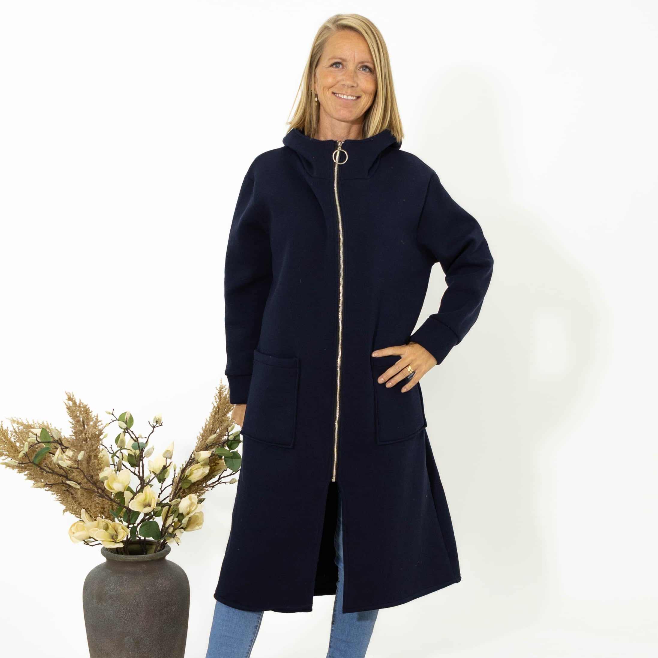 Bertie sweatshirt jakke, Navy