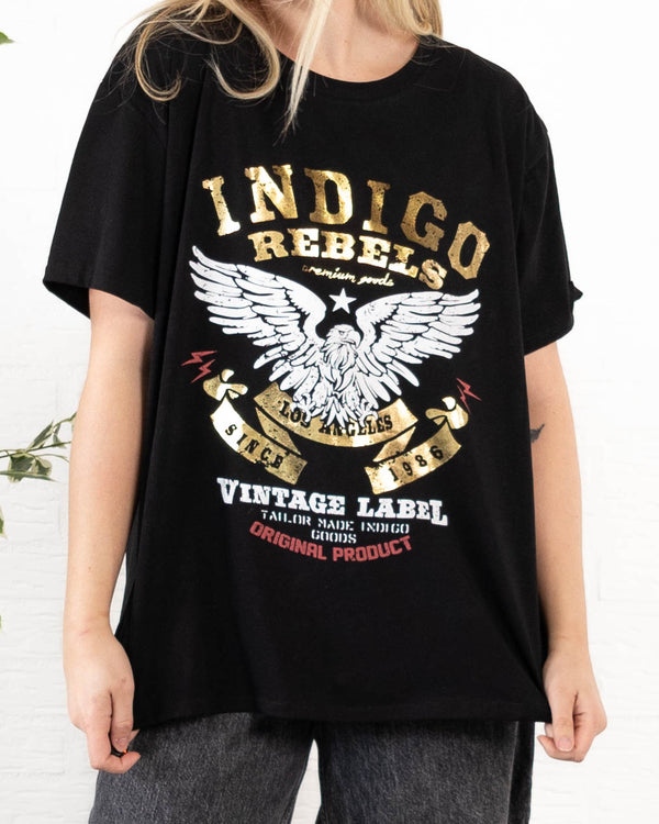 Indigo Rebels t-shirt, Sort