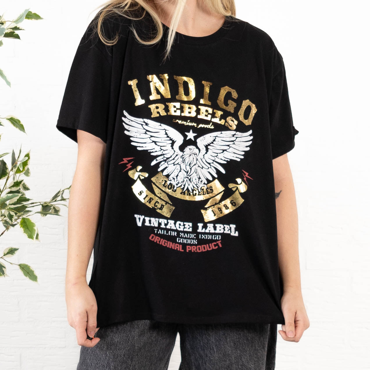 Indigo Rebels t-shirt, Sort