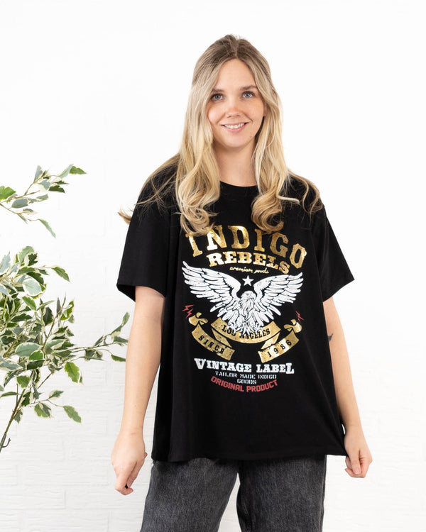 Indigo Rebels t-shirt, Sort