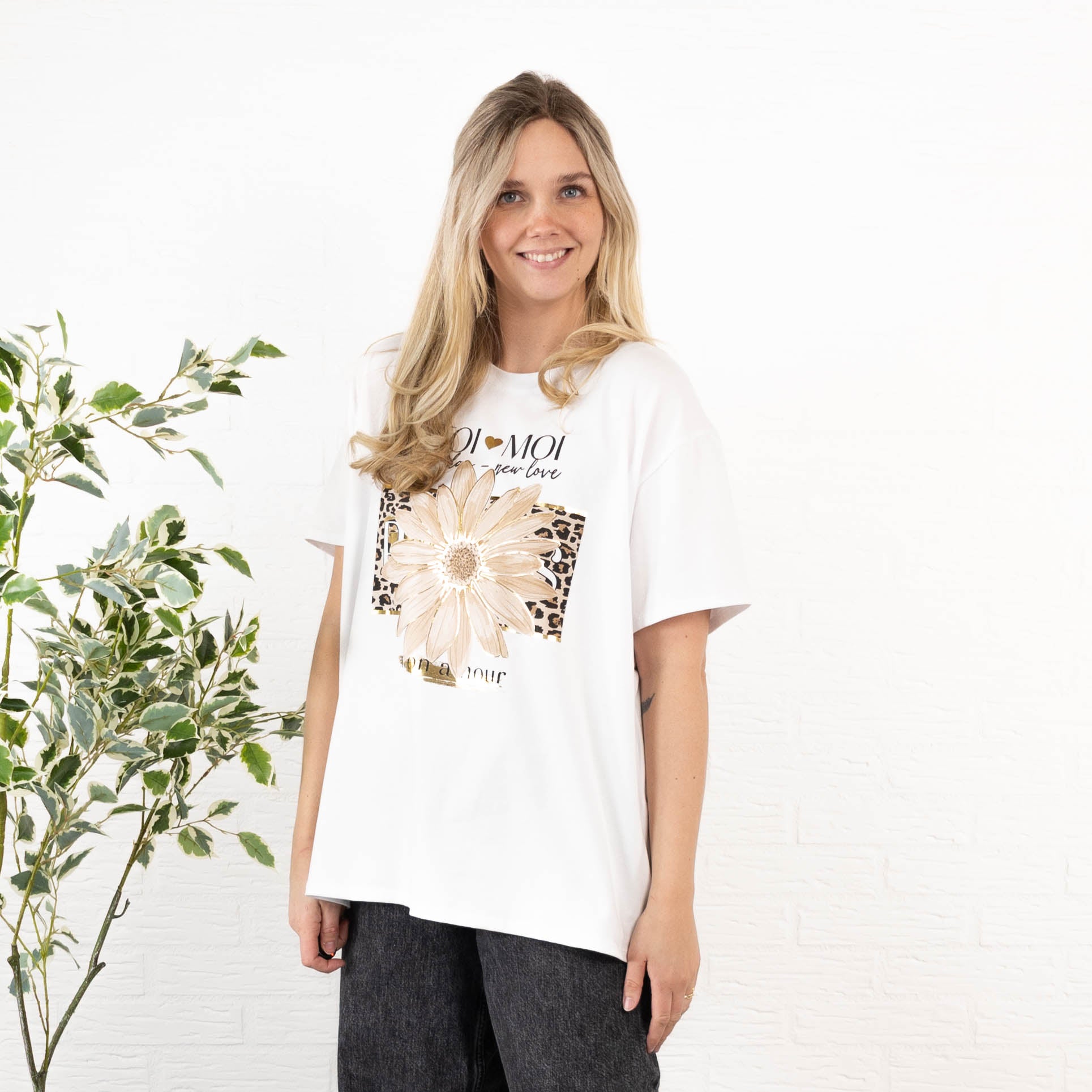Tio Moi t-shirt, Taupe