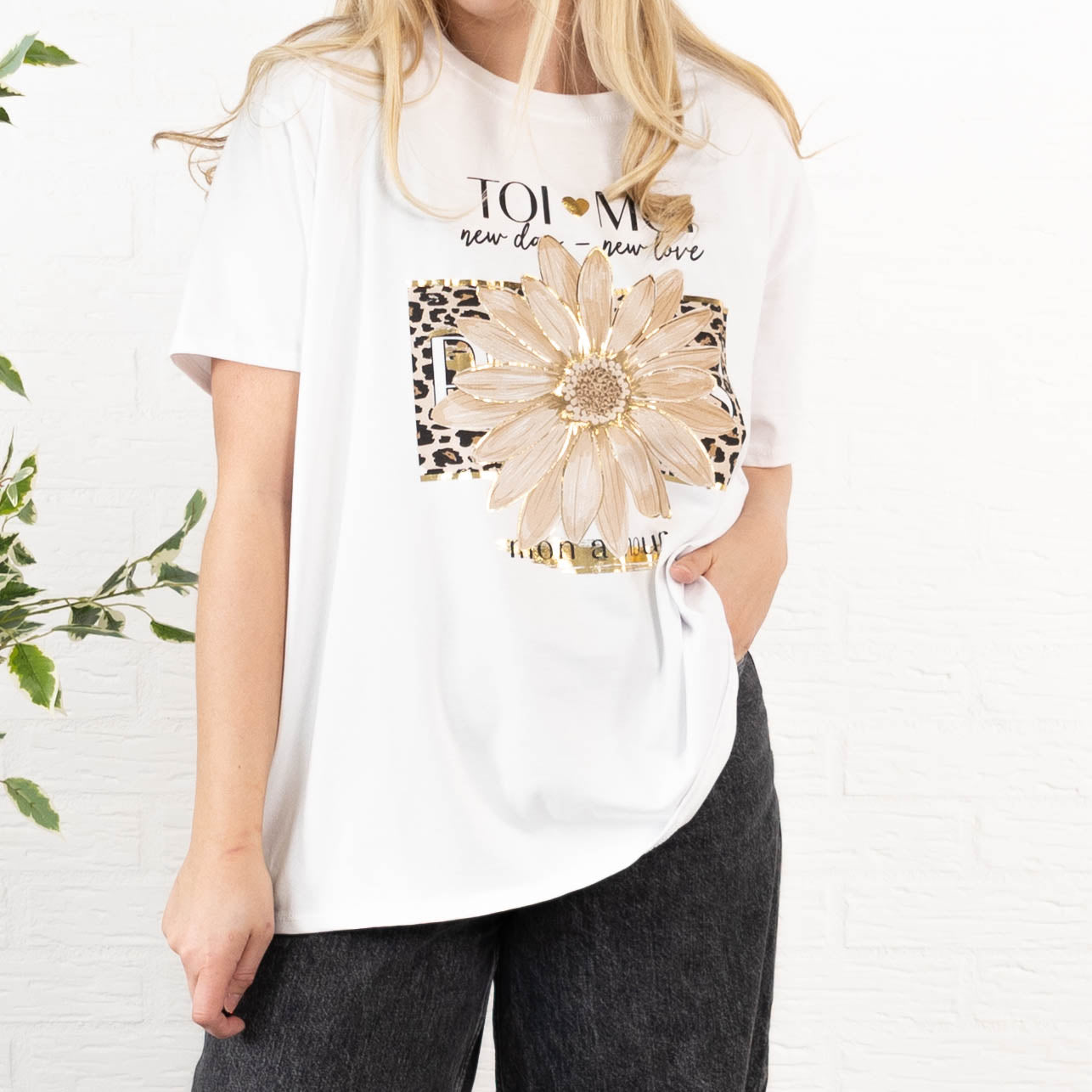 Tio Moi t-shirt, Taupe