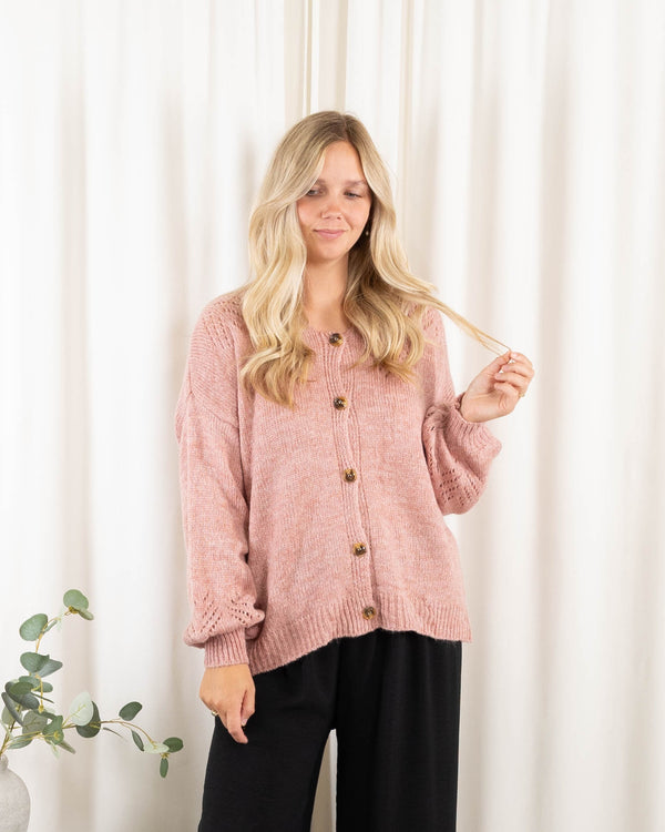 Katlyn cardigan, Rosa