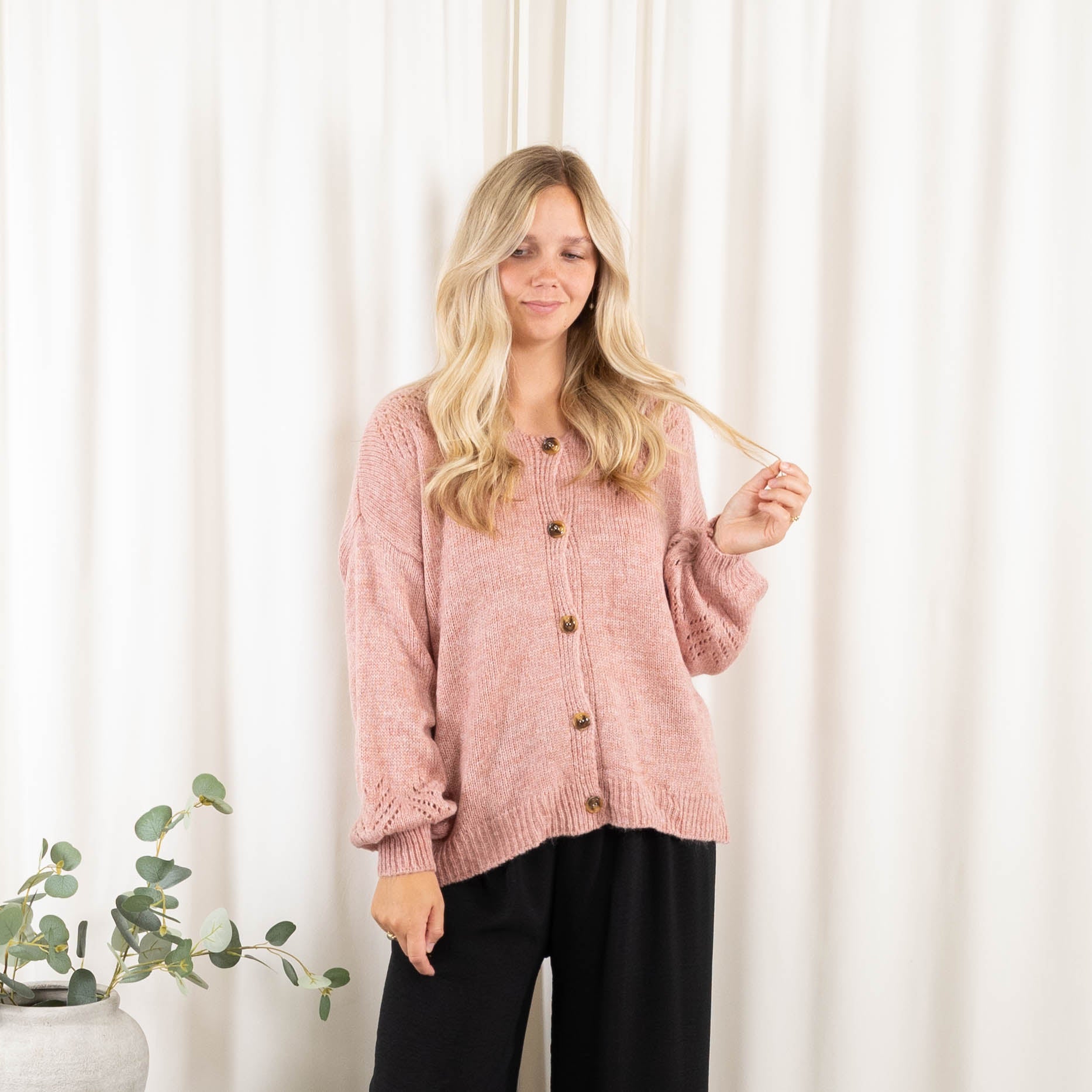 Katlyn cardigan, Rosa