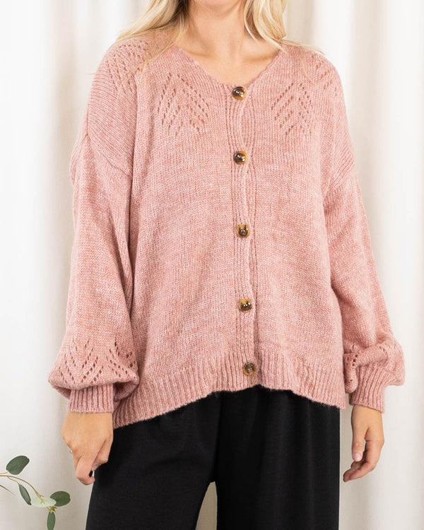 Katlyn cardigan, Rosa