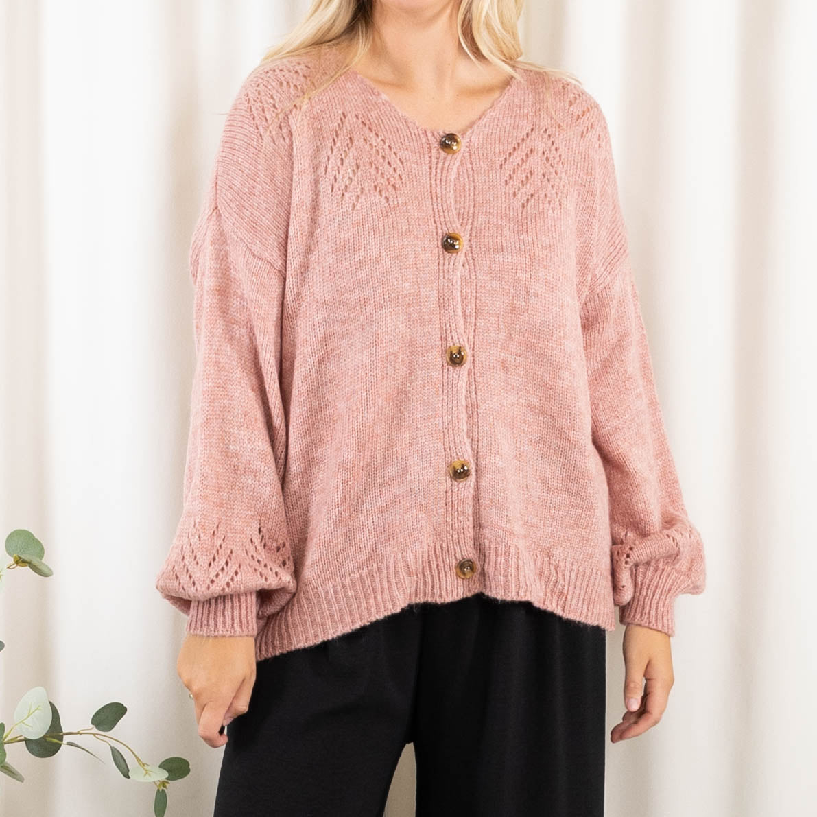 Katlyn cardigan, Rosa