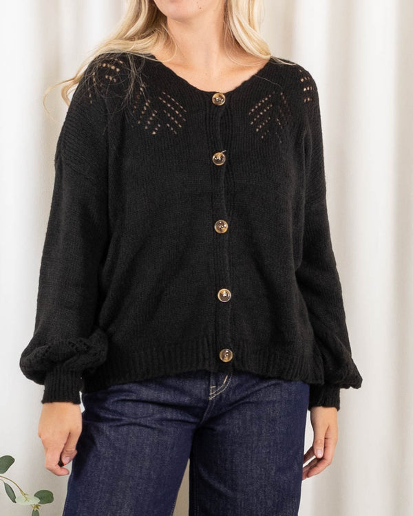 Katlyn cardigan, Sort
