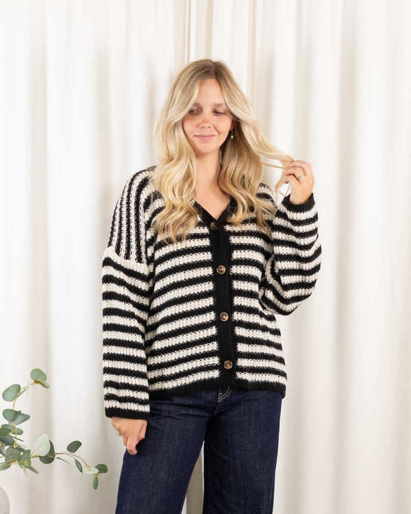 Jonna cardigan, Sort