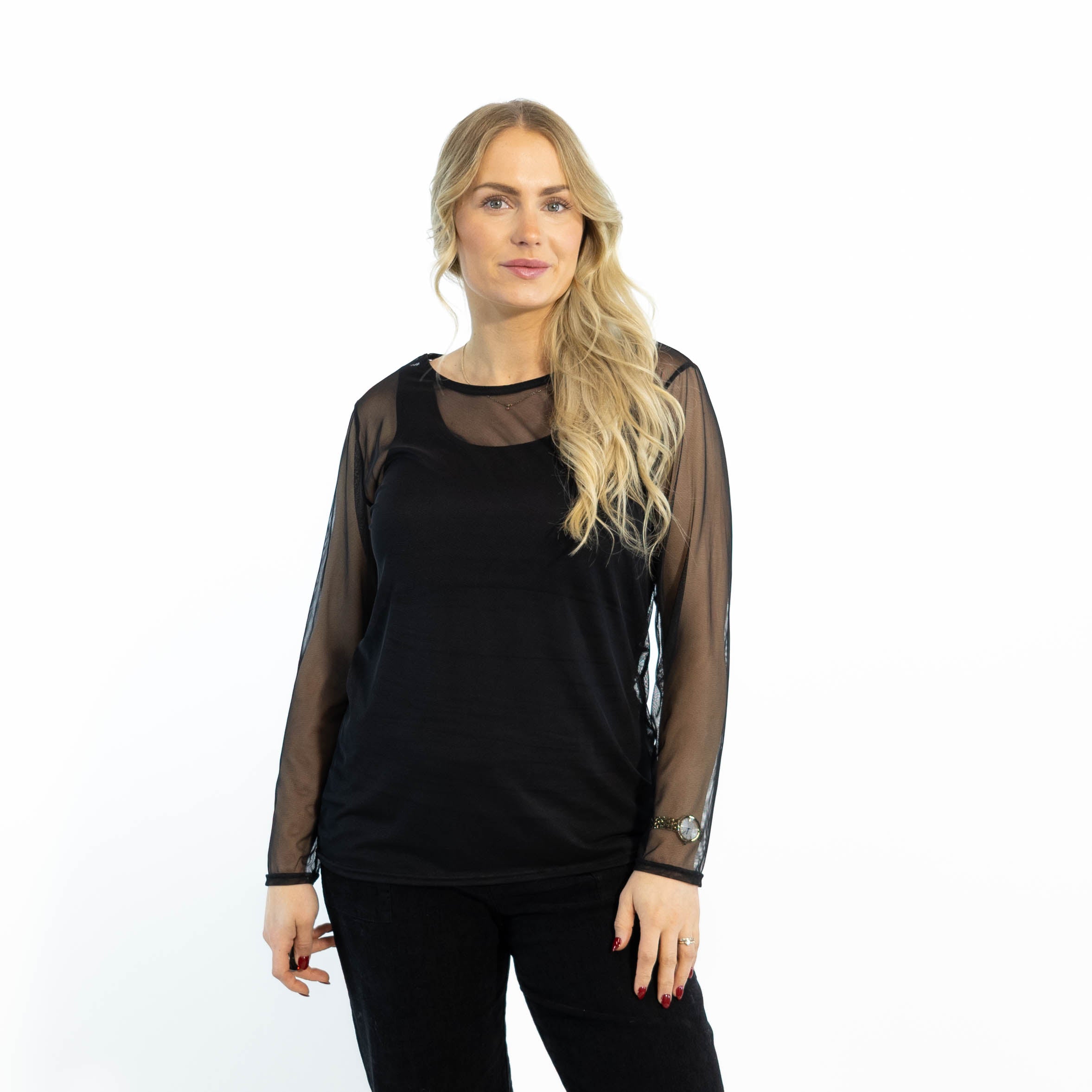 Sally mesh overdel, Sort