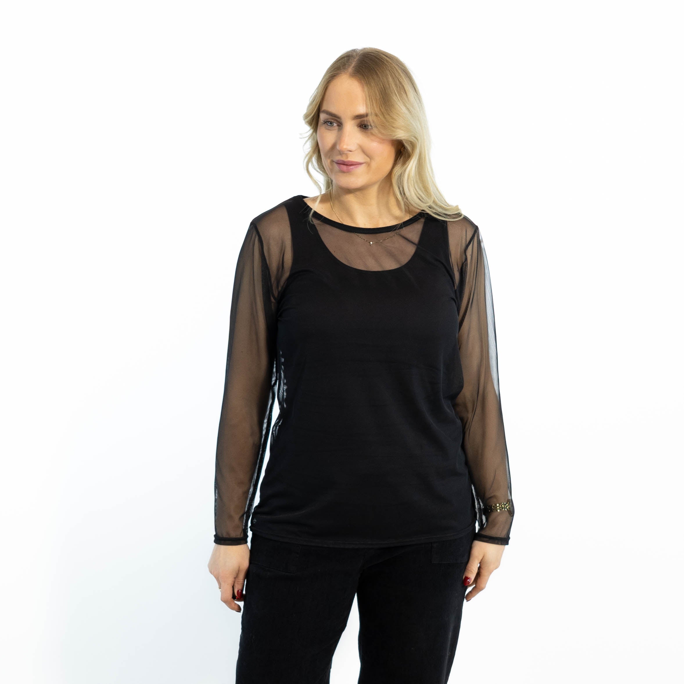 Sally mesh overdel, Sort