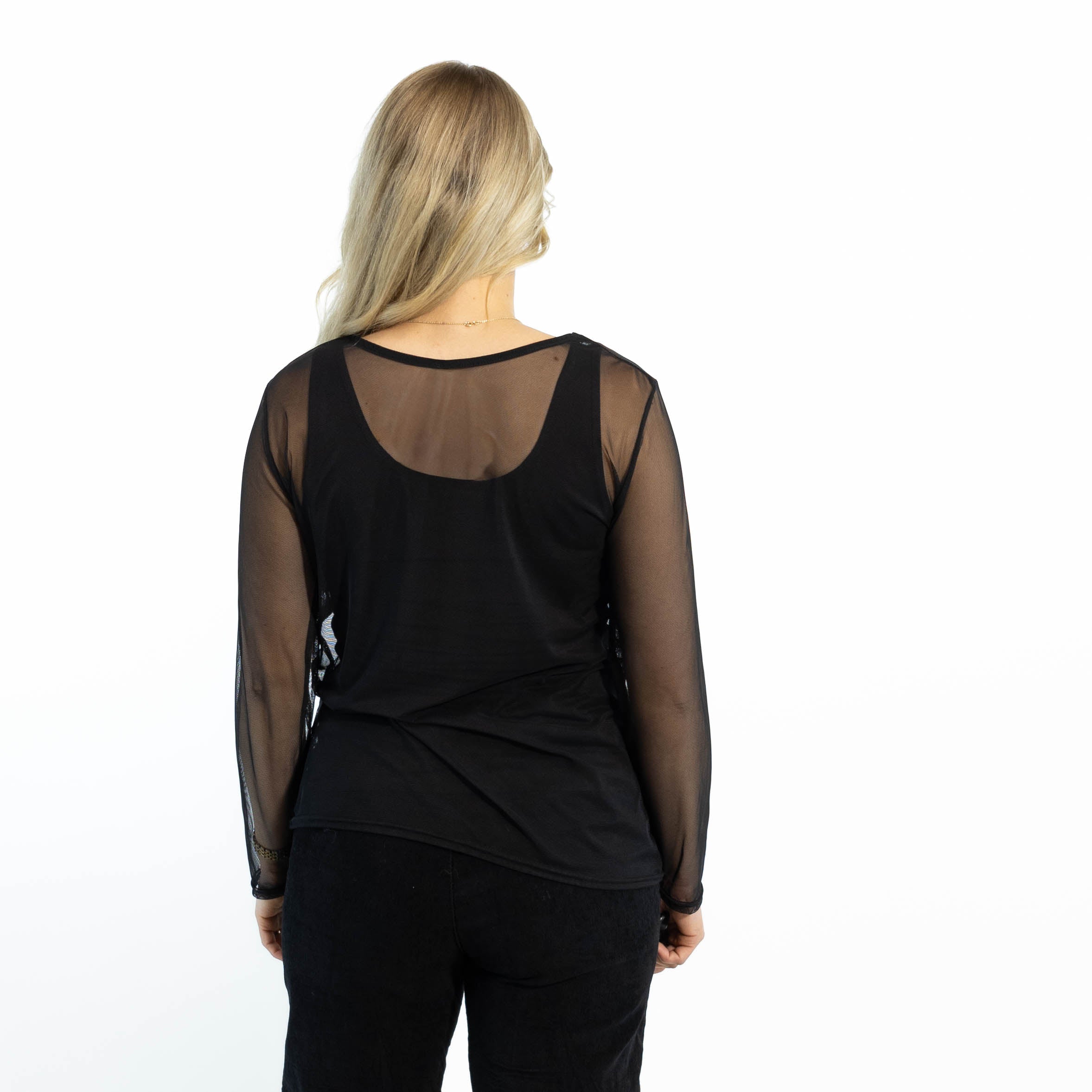 Sally mesh overdel, Sort