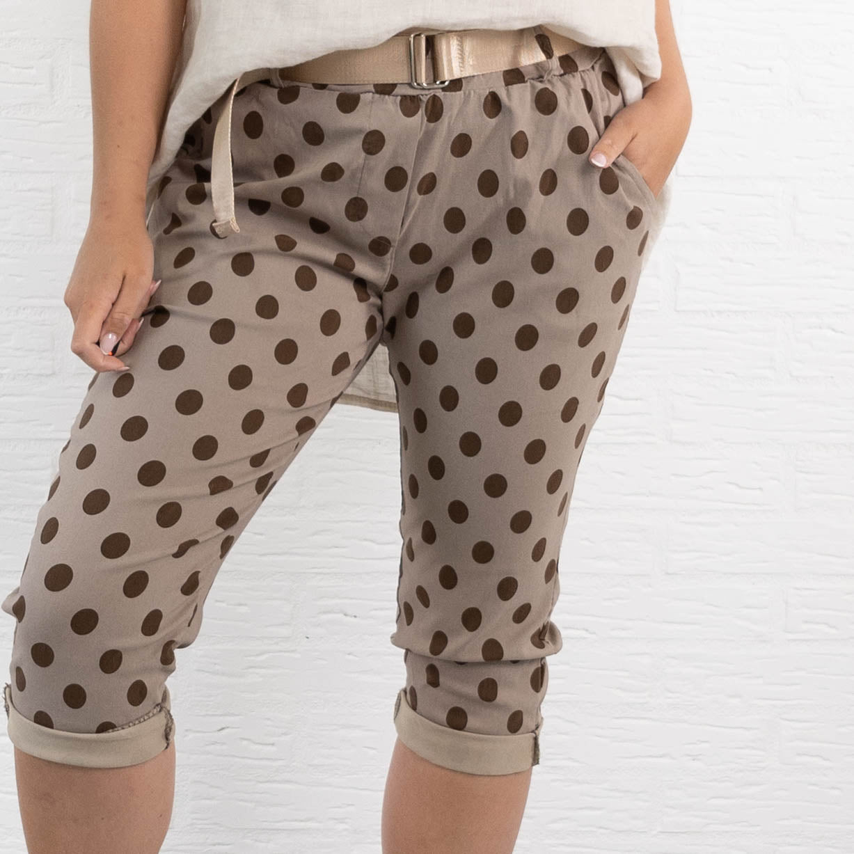 Pulse piratsbukser, Taupe