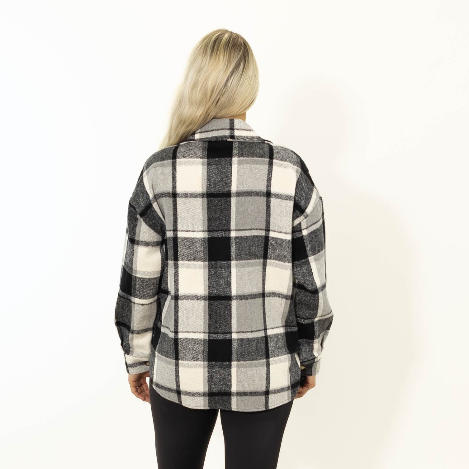 Stacey ternet skovmands jakke, Sort
