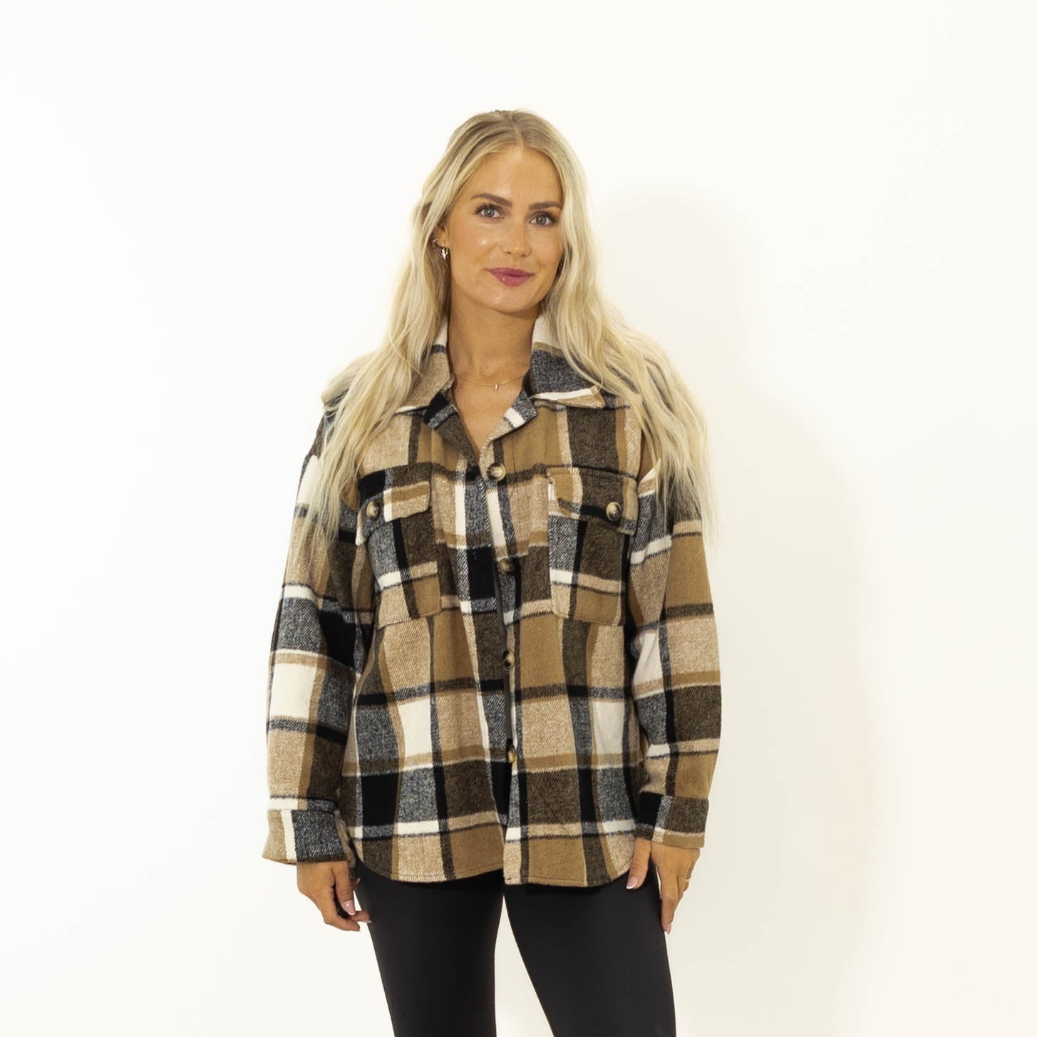Stacey ternet skovmands jakke, Camel