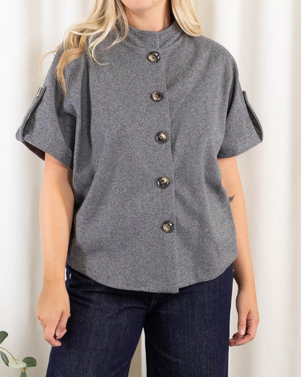 Chrisy poncho, Grå