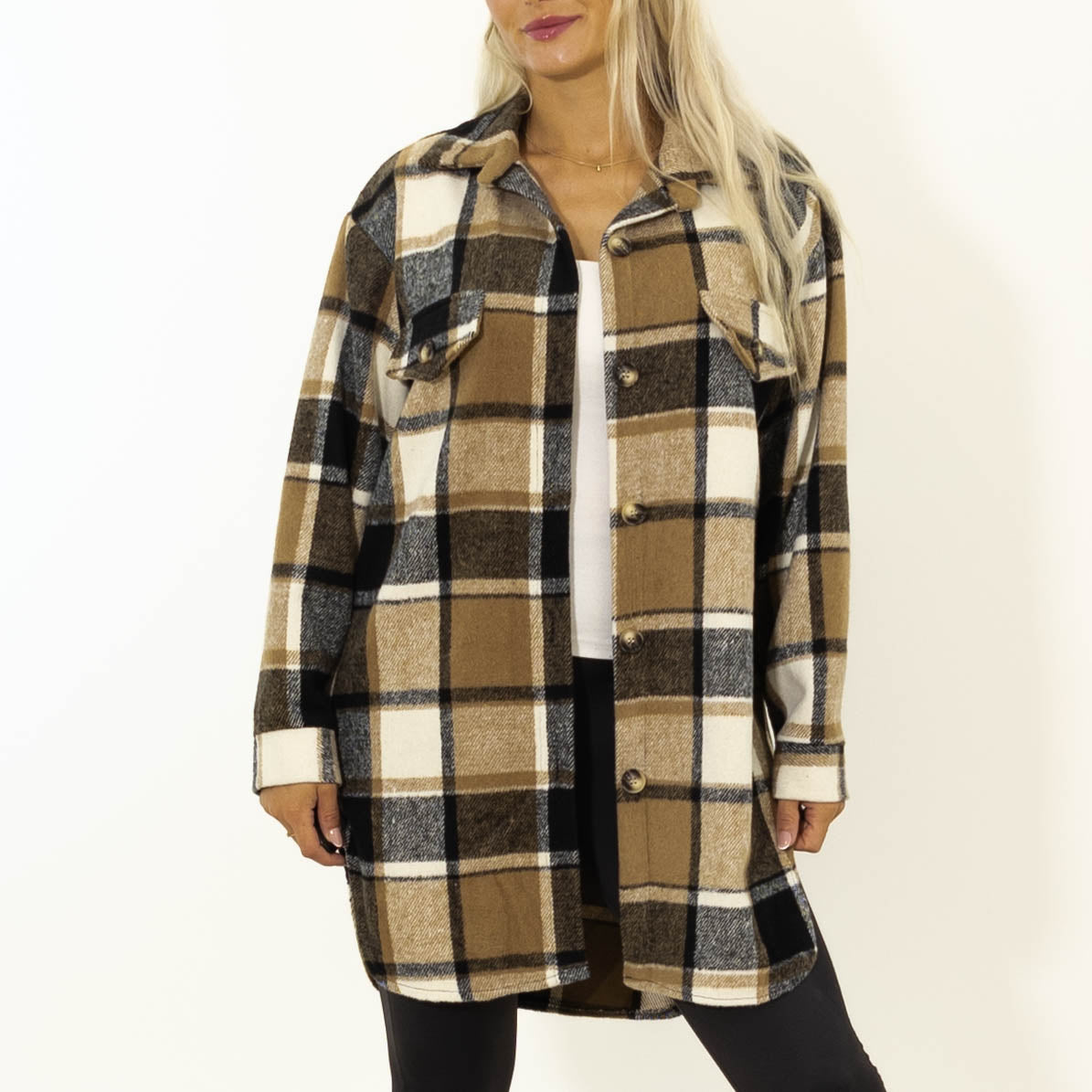 Amber ternet skovmands jakke, Camel