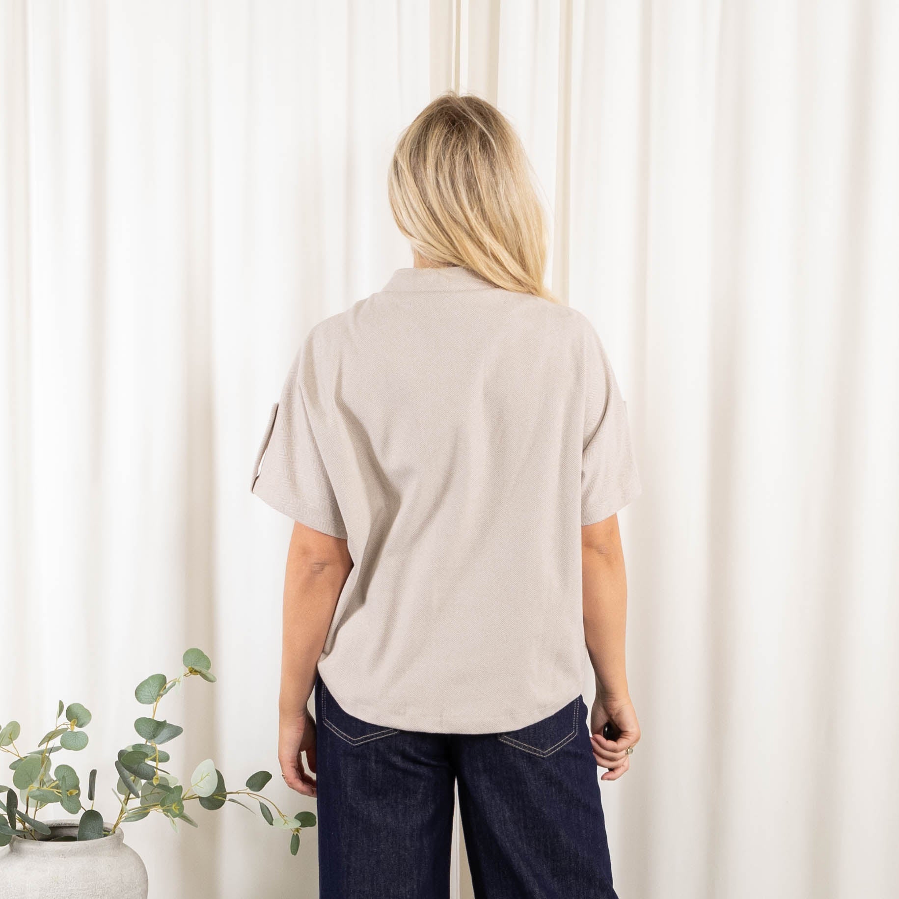 Chrisy poncho, Beige