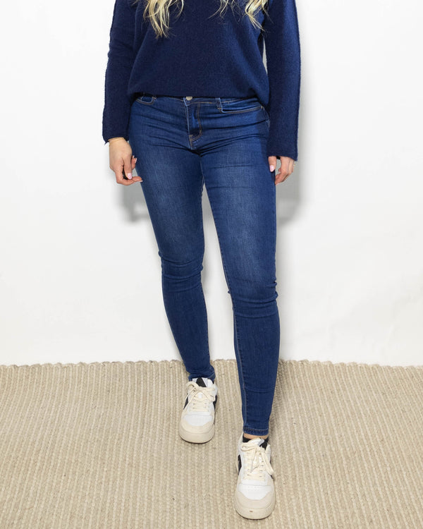 Petra push up jeans, Mørkvask