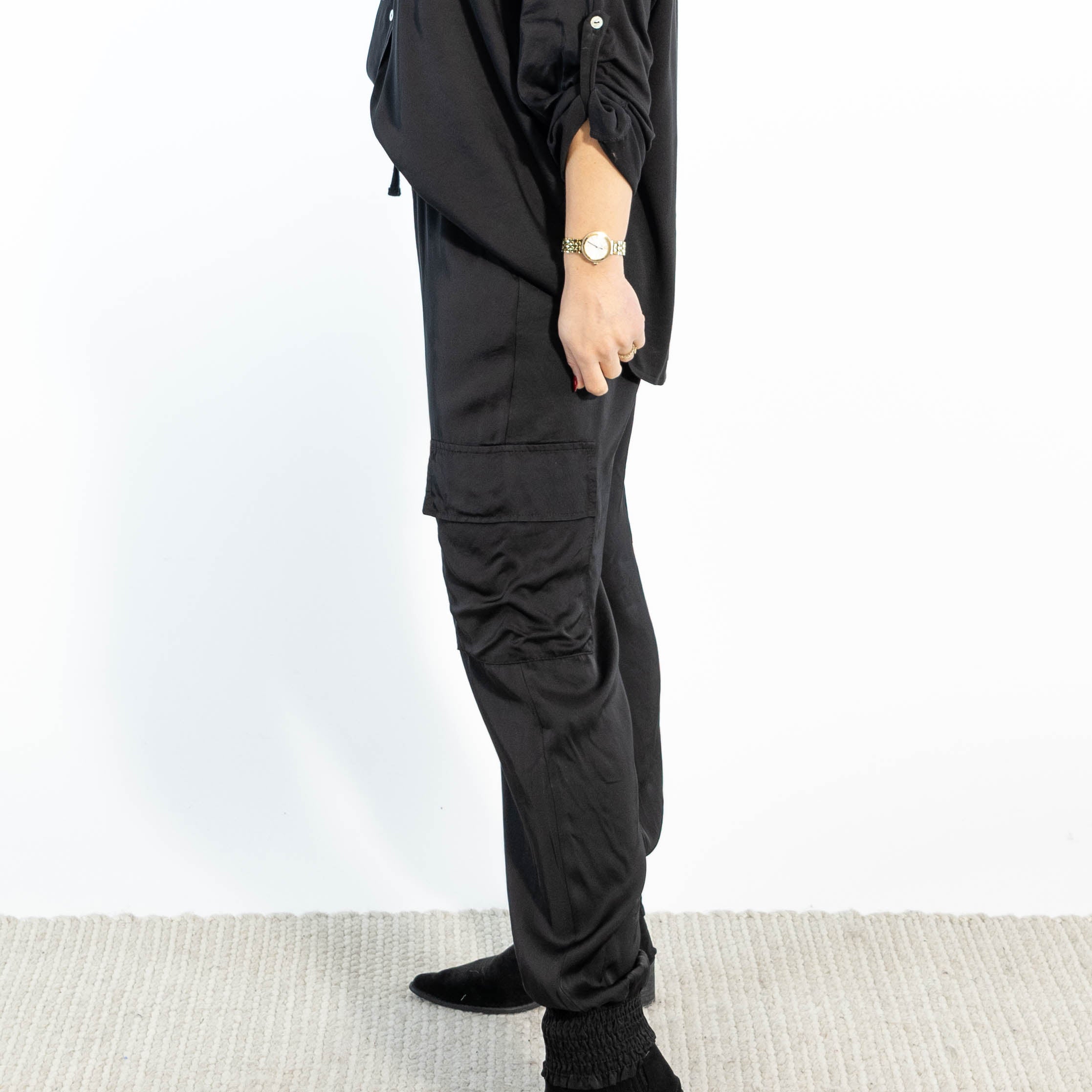 Megan combat bukser, Sort