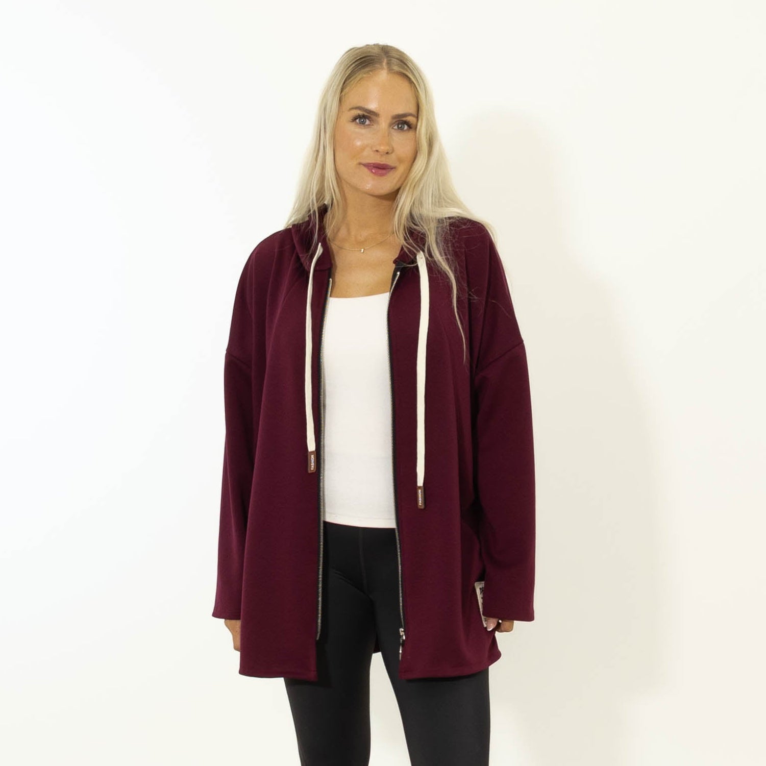 Ollie Lynlås Hoodie, Bordeaux