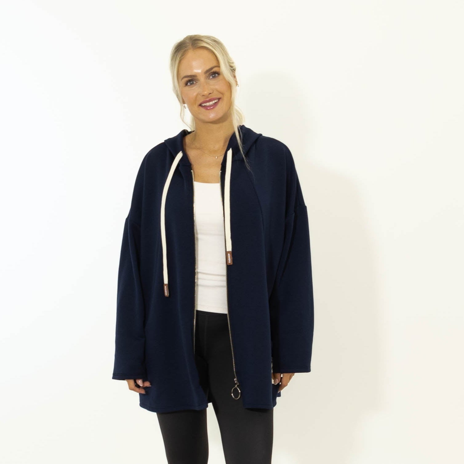 Ollie Lynlås Hoodie, Navy