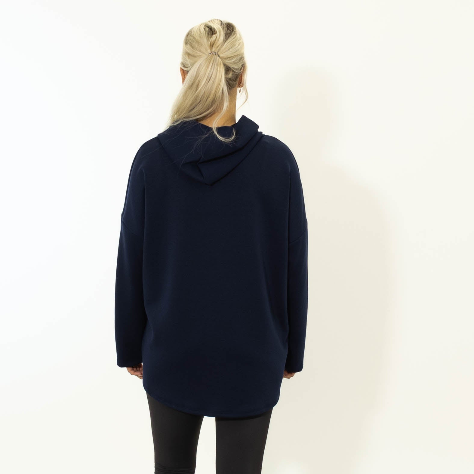 Selma puff print hoodie, Navy