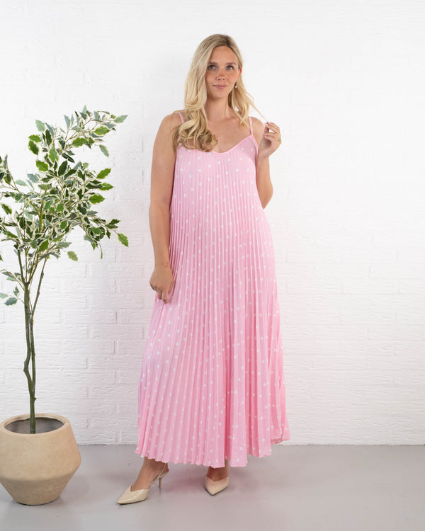 Pixie stropkjole, Lyserød