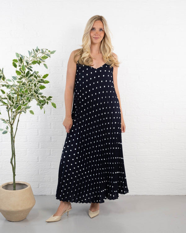 Pixie stropkjole, Navy