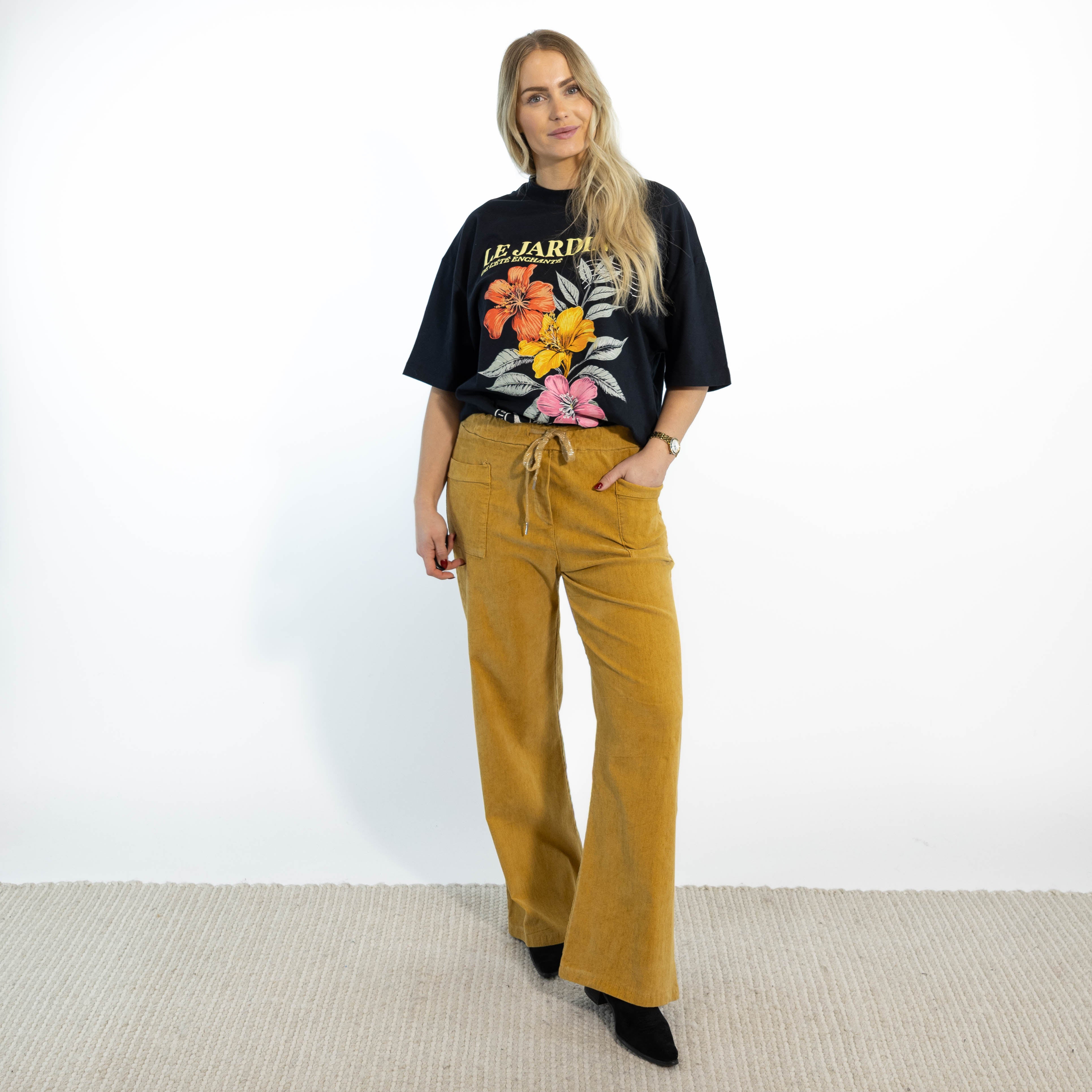 Christy fløjlsbukser, Camel