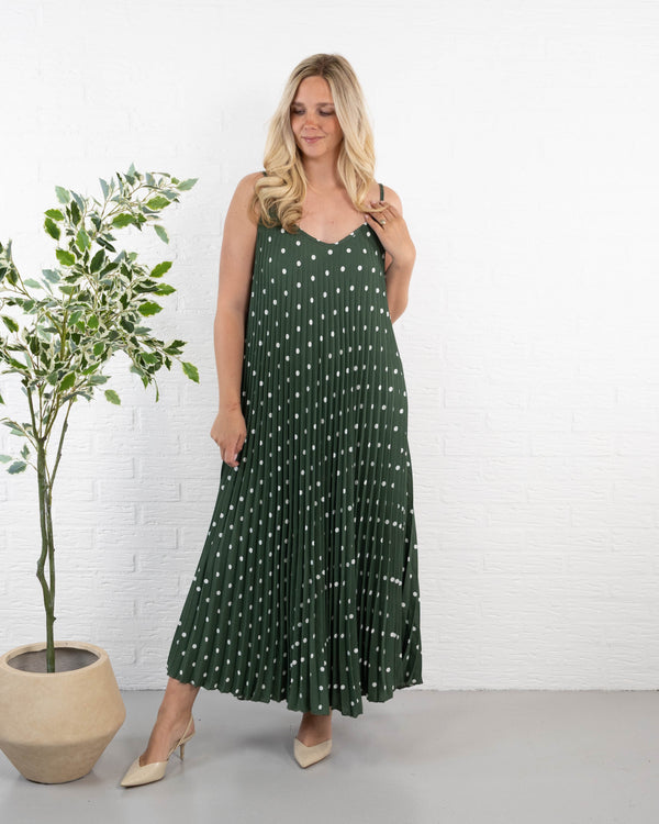 Pixie stropkjole, Khaki