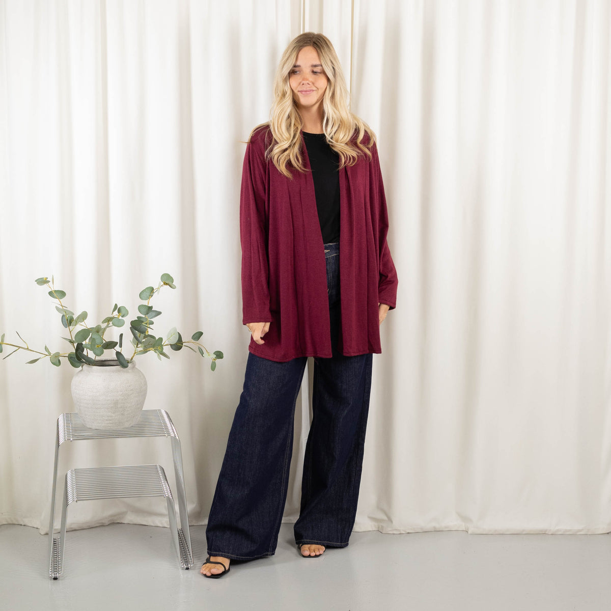 Alicia cardigan, Bordeaux