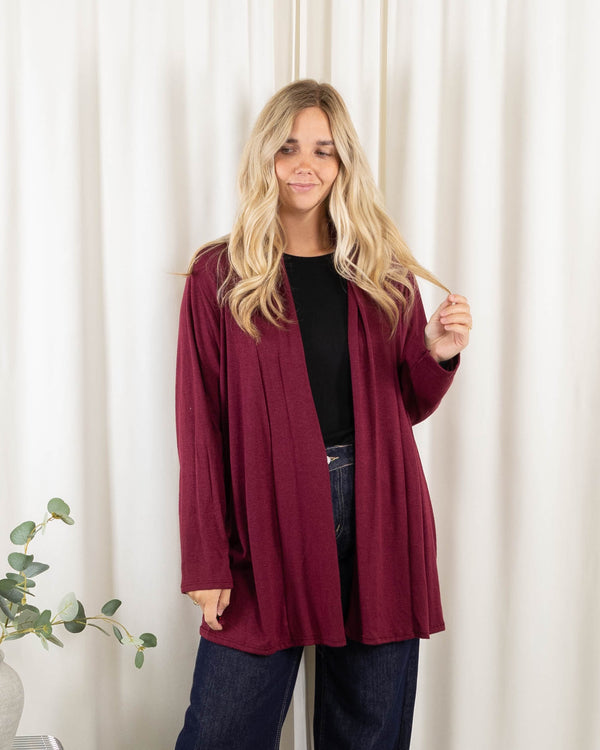 Alicia cardigan, Bordeaux