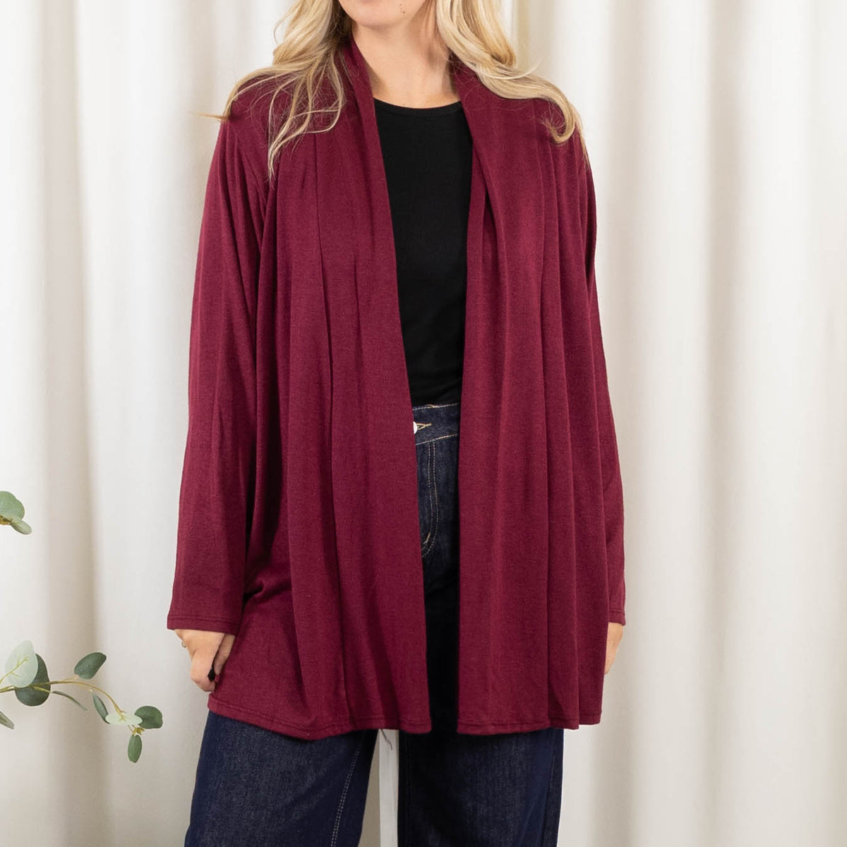 Alicia cardigan, Bordeaux
