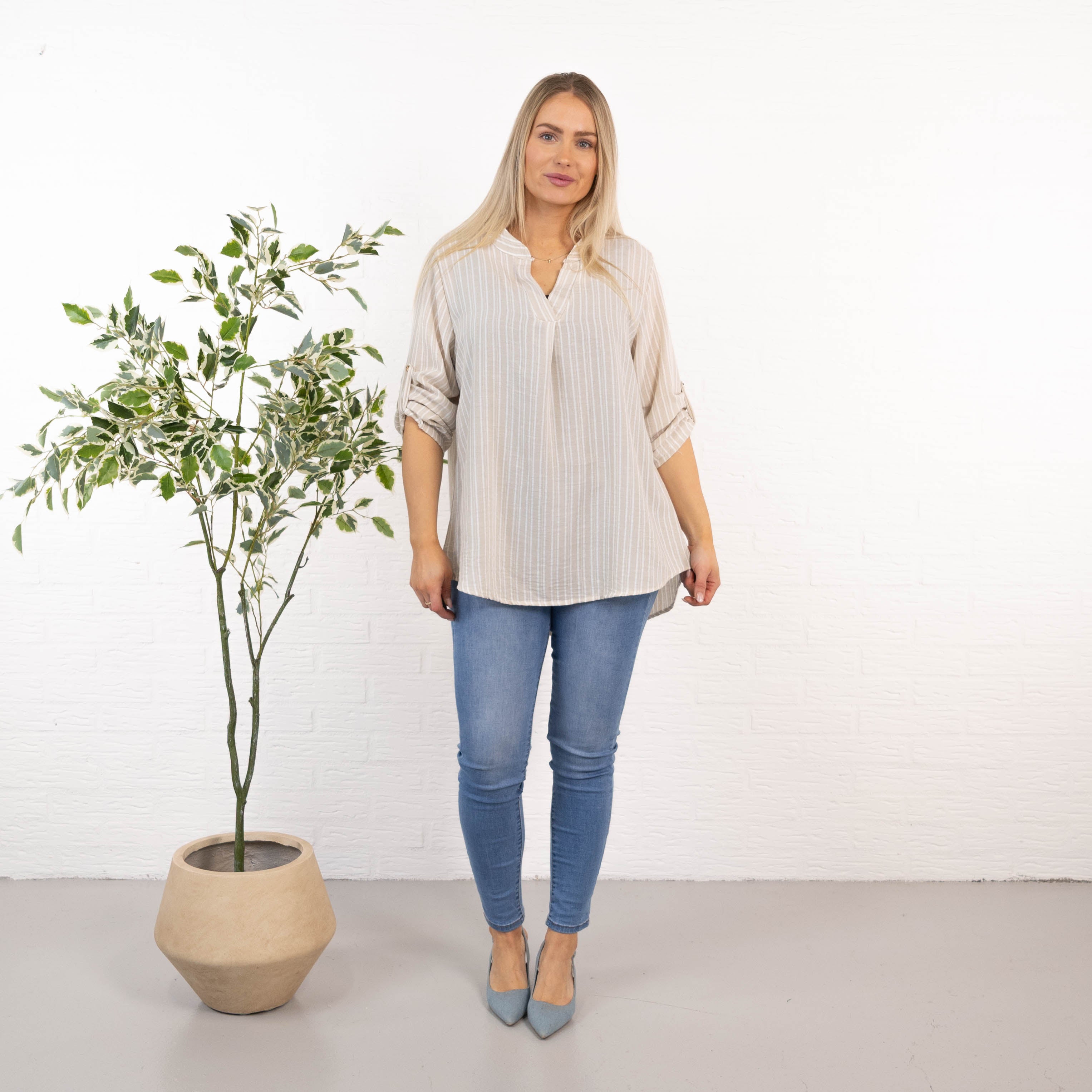 Viola overdel, Beige