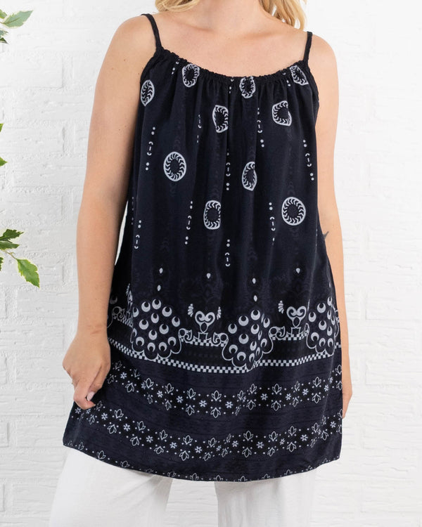 Rumor tunika/top, Sort