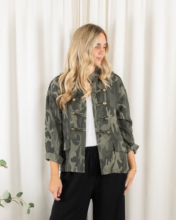 Sienna militærjakke, Khaki