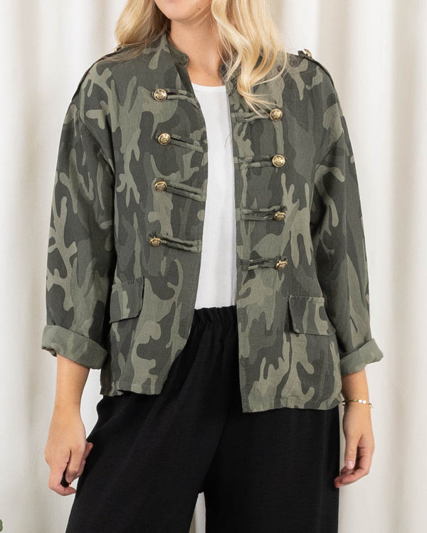 Sienna militærjakke, Khaki