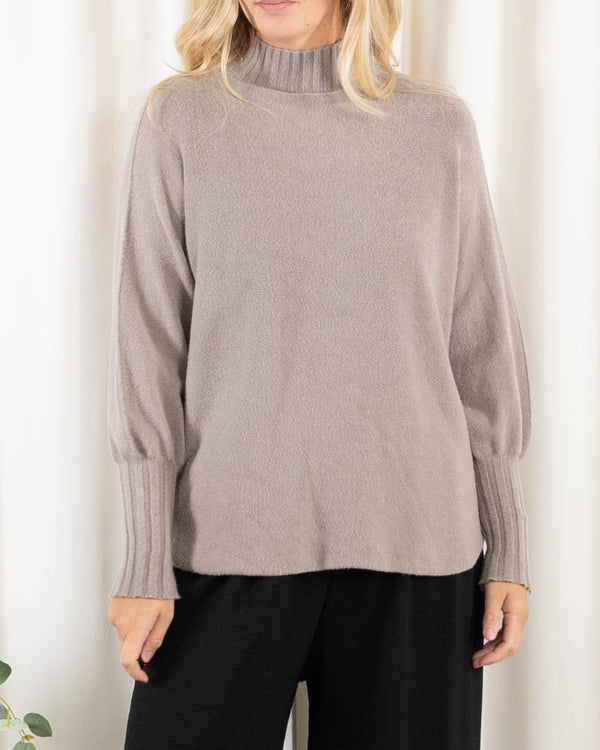 Natalia strik. Taupe