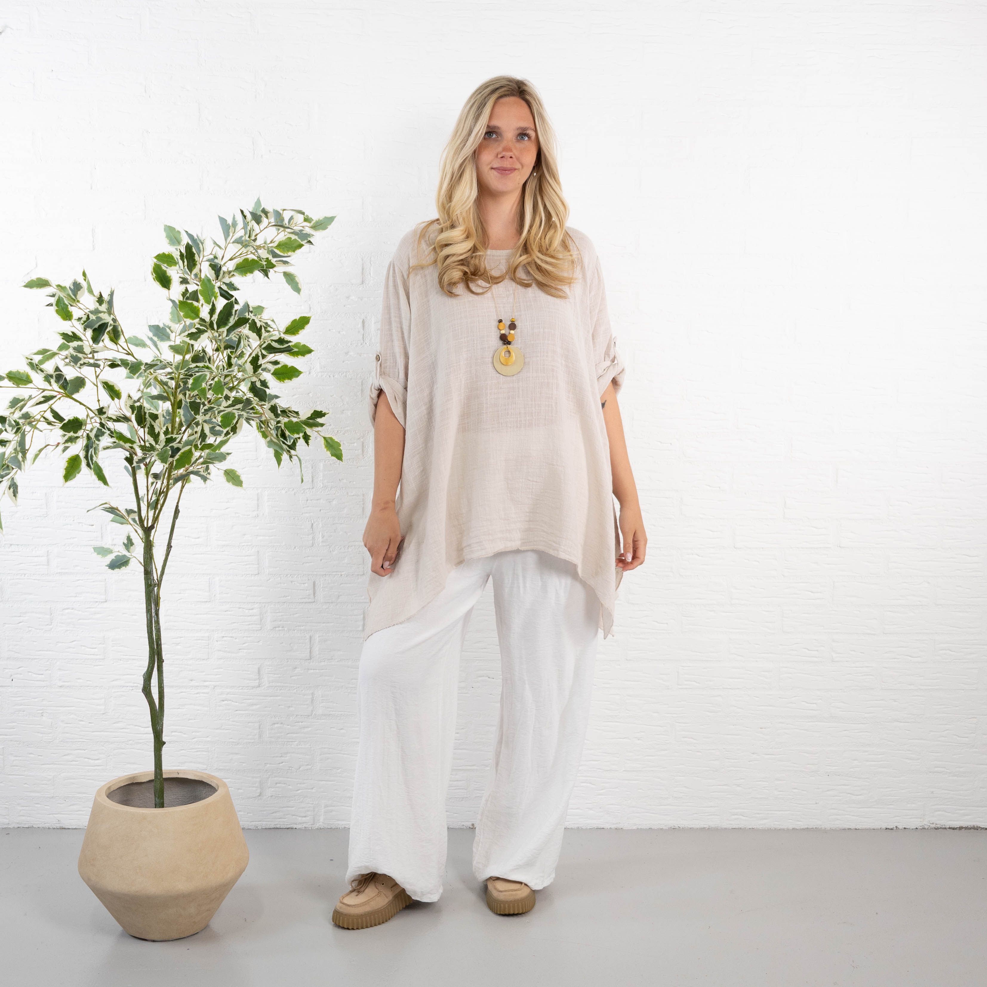 Clover tunika, Beige