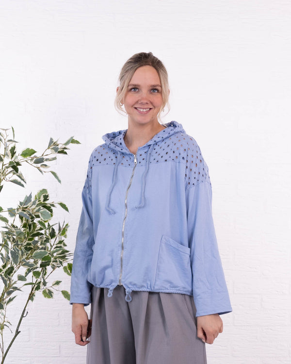 Becks cardigan, Lyseblå