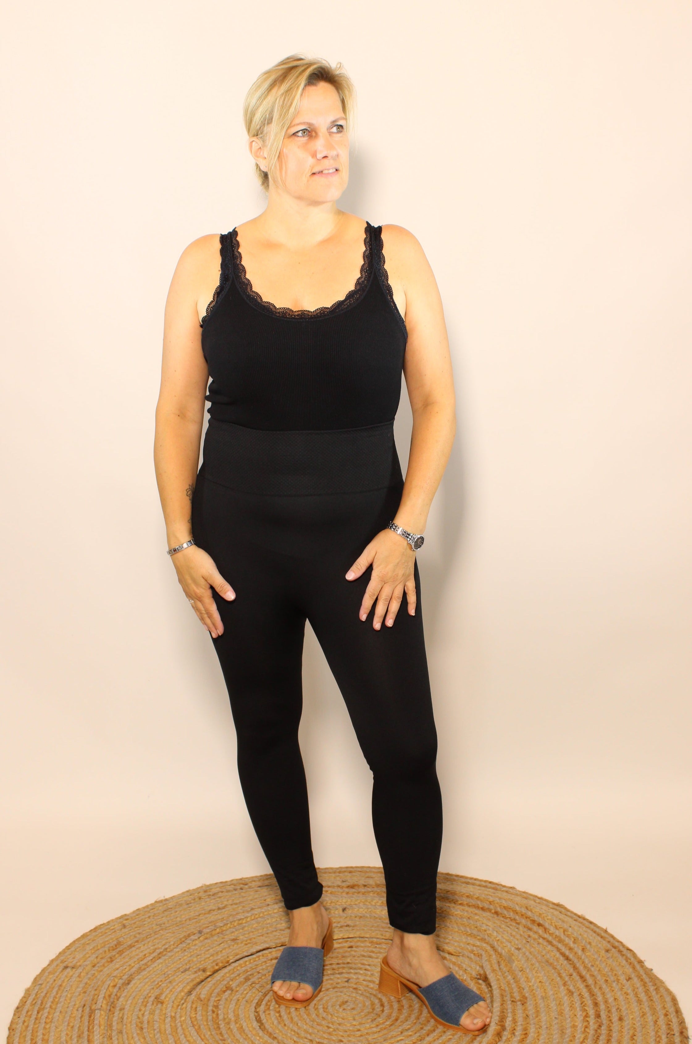 Alissa termo leggings (lille), Sort