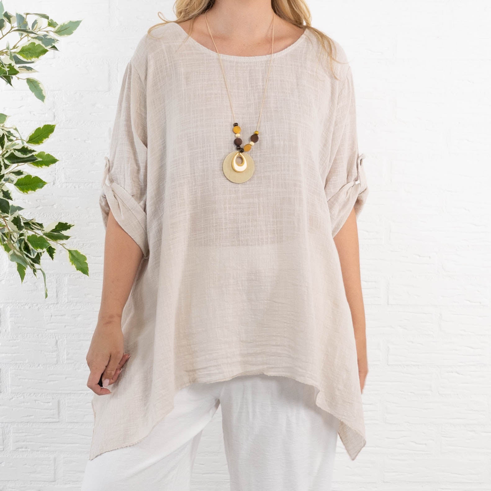 Clover tunika, Beige