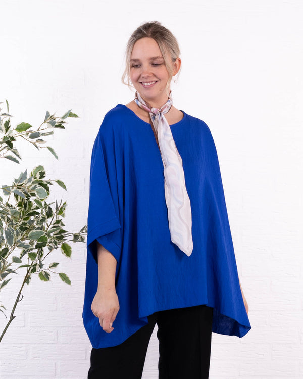 Charly poncho, Royal blue
