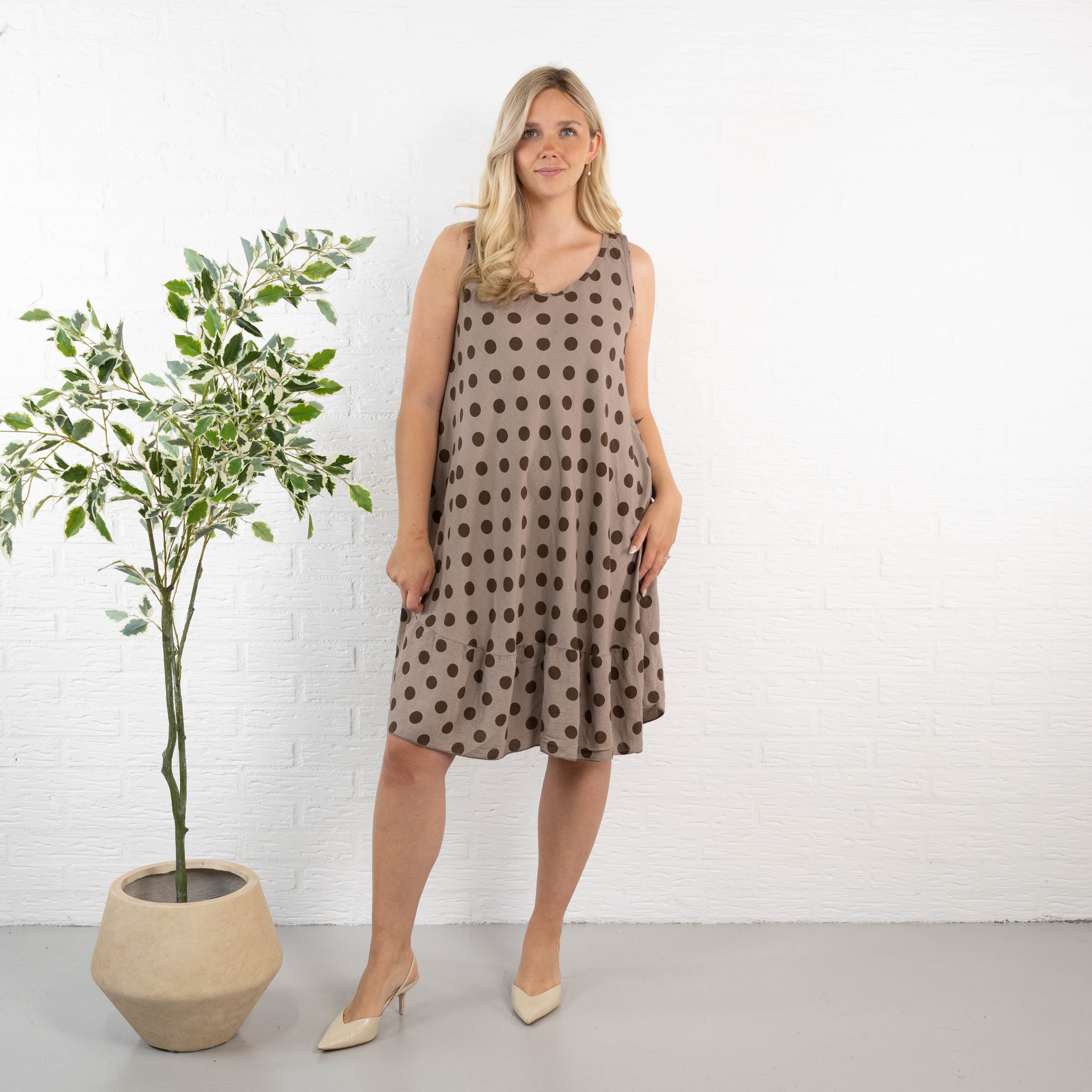 Posh kjole, Taupe
