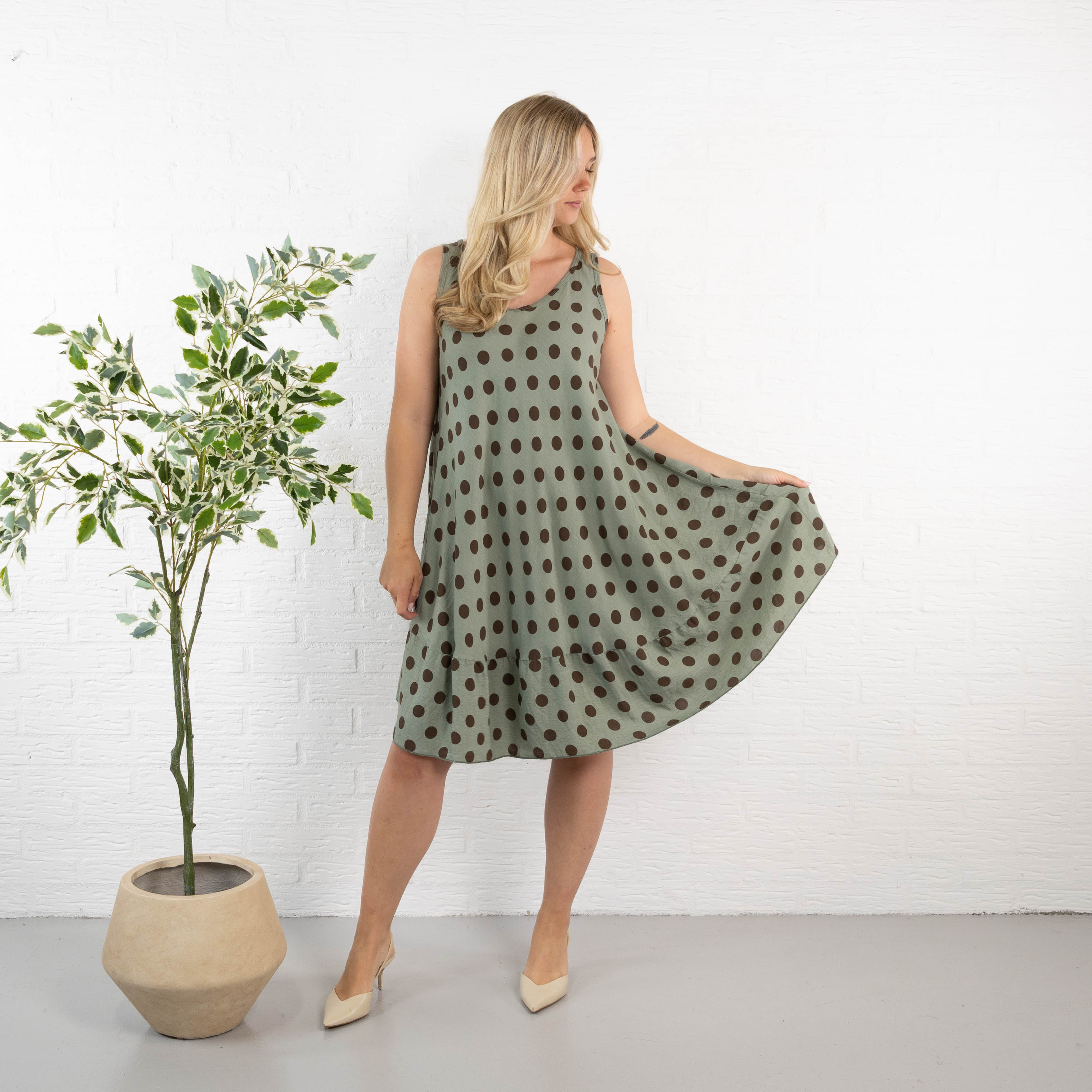 Posh kjole, Khaki